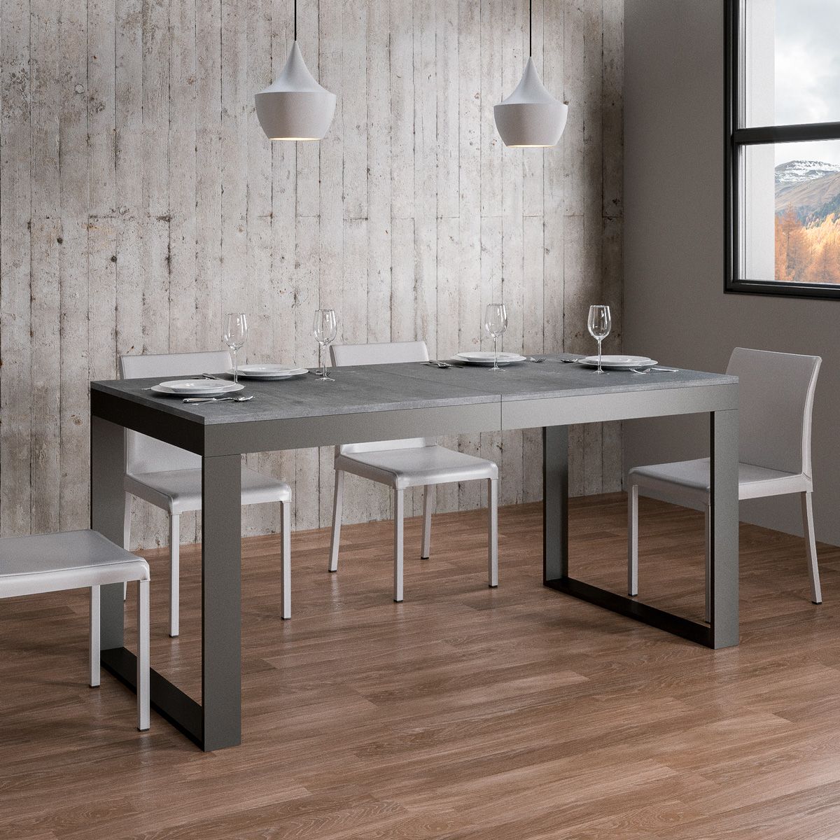 Ausziehbarer Tisch Tecno Evolution mit verschiedenen Ausführungen