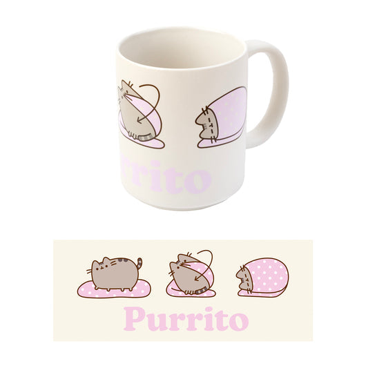 Pusheen - Purrito Tasse, Keramik, 350 ml, Becher, Gadget, Geschenkidee Katze