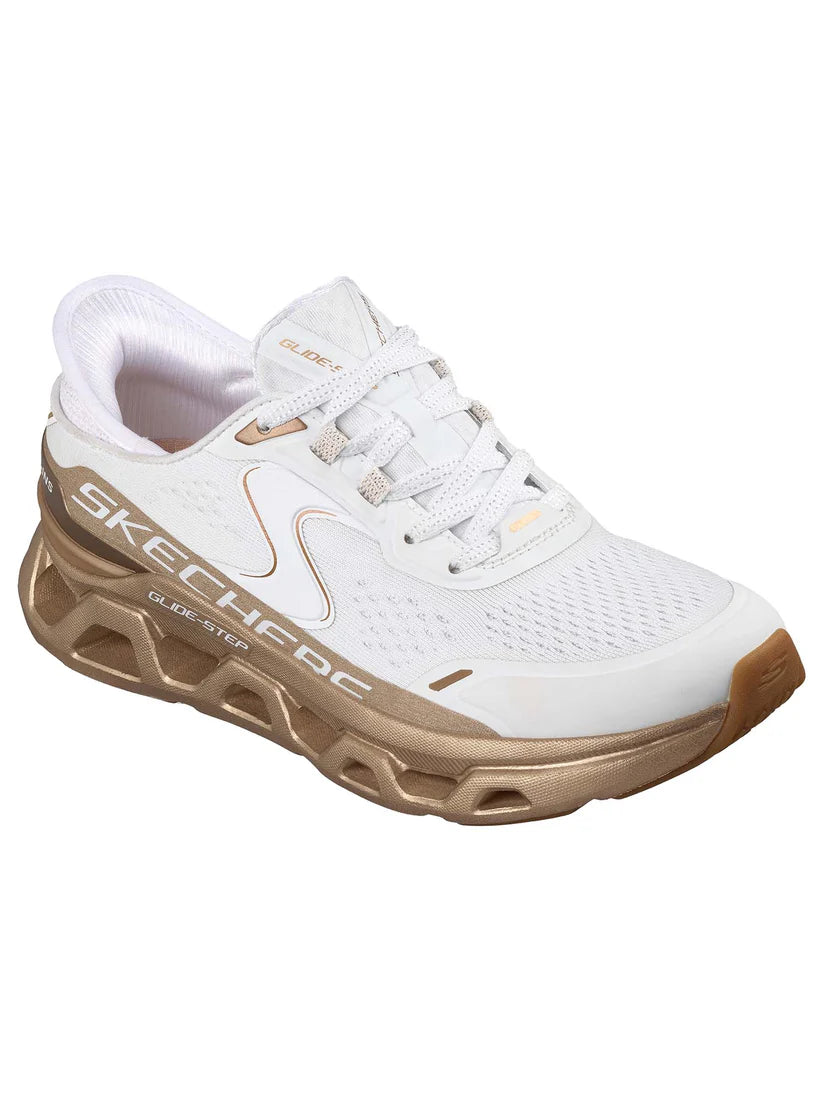 Skechers sneakers donna Slip-ins: Glide-Step Altus - Starlight Shine 150514/WGD bianco