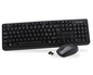 Techmade Wireless Keyboard + Mouse Kit Black PC Computer Pkf-518+Pmf-446 Black