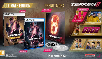 Tekken 8 Ultimate Edition (Steelbook Edition) PS5 PlayStation 5 Spiel EU ITA