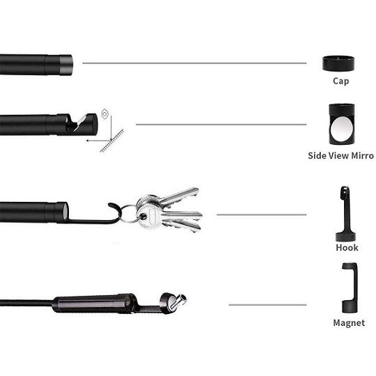 Digitale Endoskopkamera 3 m Sonde Monitoranzeige IP67 VGA-Kamera