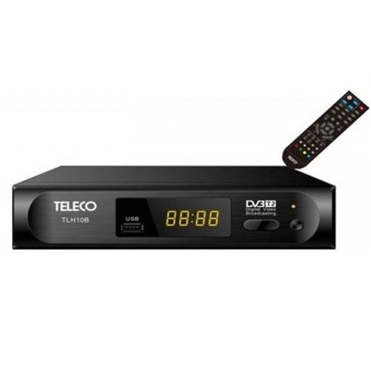 Teleco Digitaler DVB-T2 Receiver mit PVR, USB, HDMI, Scart und LAN