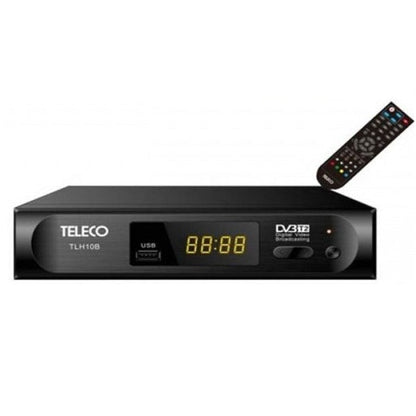 Teleco Digitaler DVB-T2 Receiver mit PVR, USB, HDMI, Scart und LAN