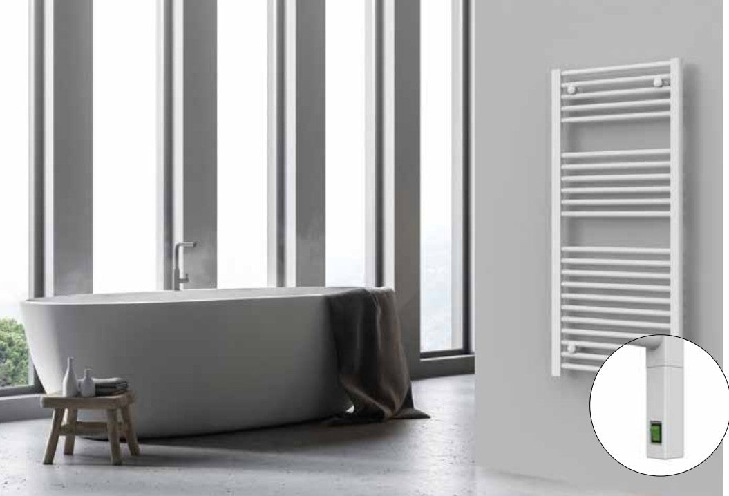 Termoarredo Elettrico De’Longhi Fantasia 1041x500 500W, Interruttore On / Off Design Moderno con Tubi Tondi