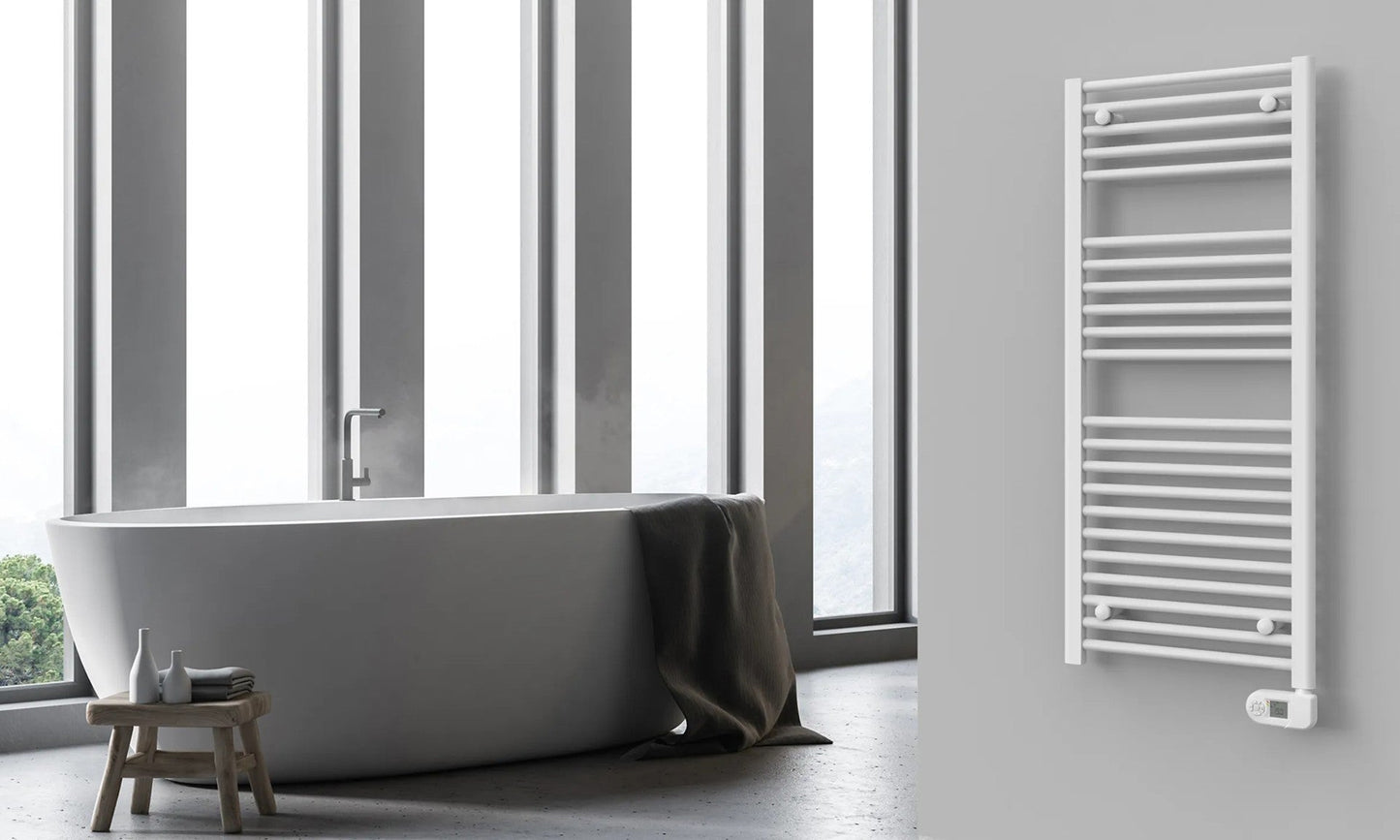Termoarredo Elettrico De’Longhi Fantasia 1041x500 500W, Termostato Digitale Design Moderno con Tubi Tondi