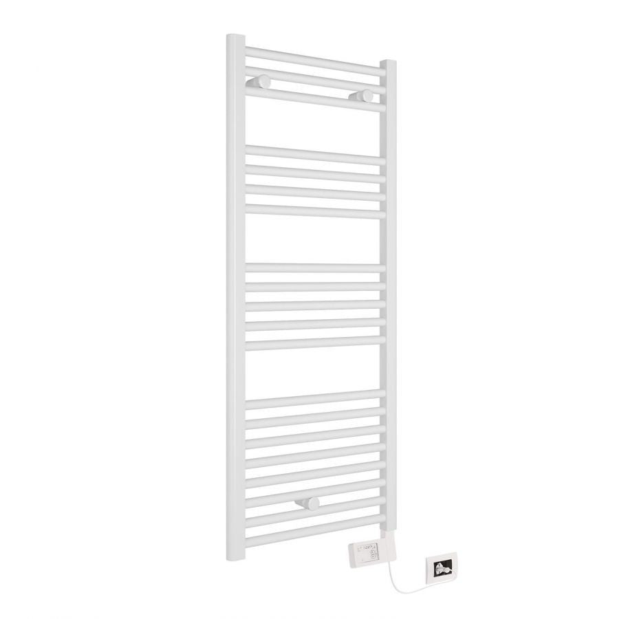 Termoarredo Lazzarini mod. E-Bormio 1200x500 500W con termostato elettronico bianco