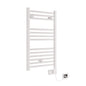 Lazzarini E-Bormio 800x500 300W Towel Rail with White Electronic Thermostat