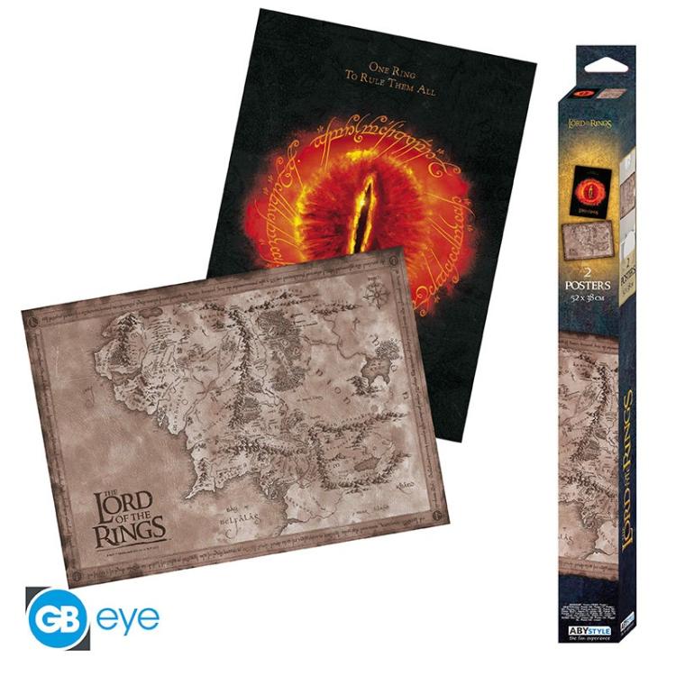 ABYSTYLE (DER HERR DER RINGE) SET 2 CHIBI POSTER: "DER HERR DER RINGE" 52X38