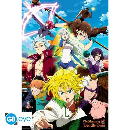 ABYSTYLE MAXI POSTER THE SEVEN DEADLY SINS: „MELIODAS & SINS“ (GB EYE) 91,5x61cm