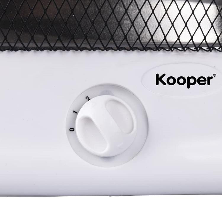 Kooper Thermo | Quarz-Elektroheizung mit 2 Heizelementen 400/800W Halogenheizlüfter