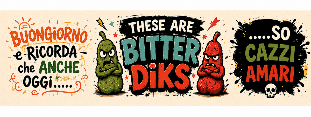 These Are Bitter Diks – Tazza Ironica 11 oz | GALESPORT