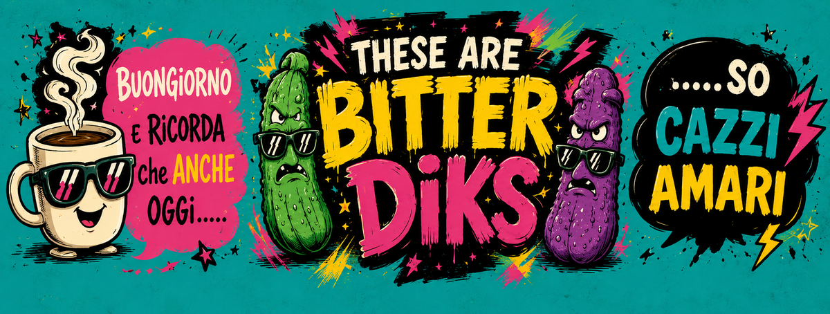 These Are Bitter Diks – Tazza Ironica 11 oz | GALESPORT