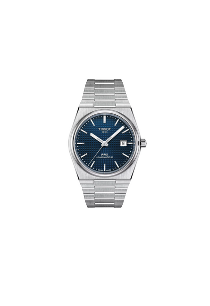 Tissot PRX Powermatic 80 T137.407.11.041.00 – Orologio automatico blu 40 mm, cassa acciaio, fondello a vista, vetro zaffiro