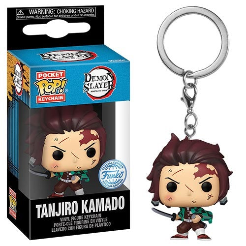 Funko Pop! Schlüsselanhänger - Demon Slayer (Tanjiro Bd) Special Edition Schlüsselanhänger 4Cm