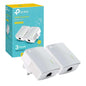 Tp-Link Tl-Pa4010Kit Powerline Av600, 1 Ethernet Port Up To 500Mbps, 2-Pack