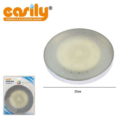LED-Duschkopf Multicolor Transparent Farbtherapie Bad | 22cm-Rund