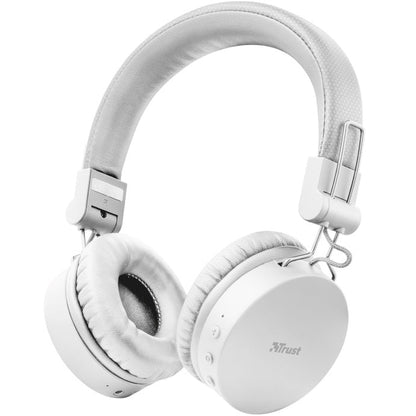 Trust Tones Cuffie Bluetooth Senza Fili Wireless Pieghevoli Smartphone Pc Bianca