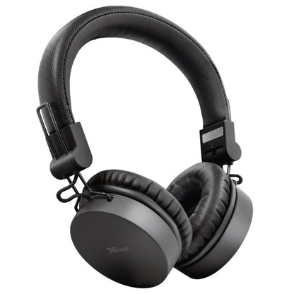 Trust Tones Kabellose Bluetooth-Kopfhörer, faltbar, für Smartphone und PC, schwarz