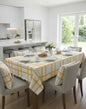 Tovaglia ZAFFIRO Cotone Jacquard Oro & Bronzo - Prodotto Artigianale Made in Italy