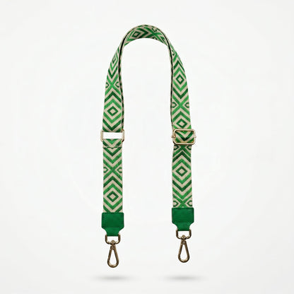 Stile Donna Bags - Tracolla per Borsa Fantasia Geometrica Verde