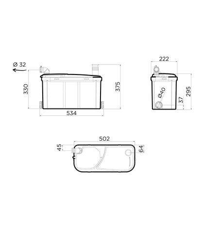 Pompa Acque Grigie SFA Watersan 20 - Certificata EN 12050-2 per Scarichi