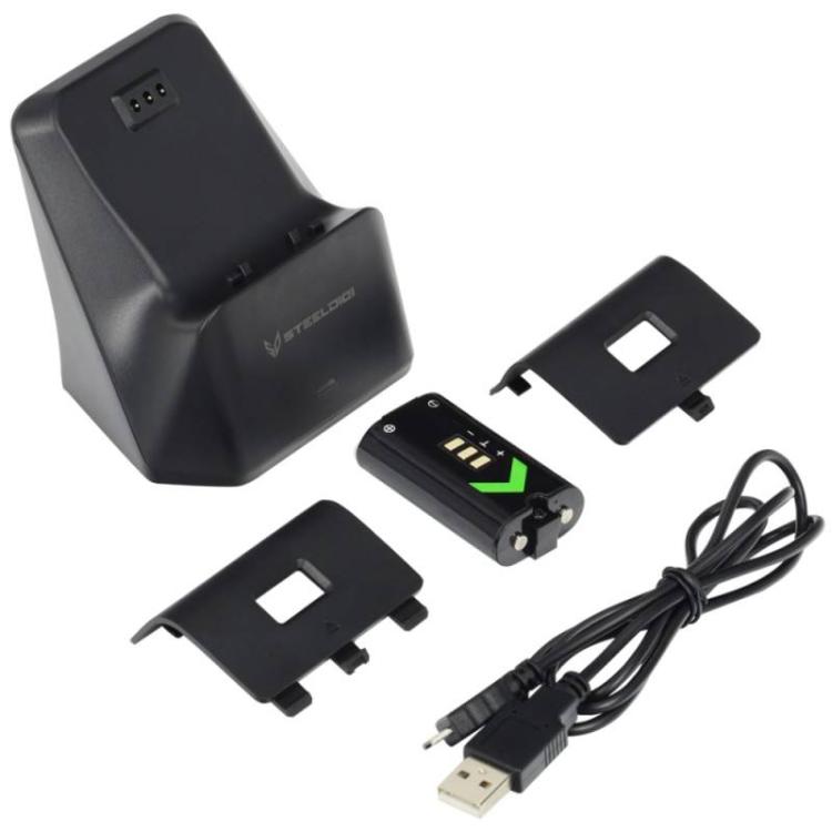 Steeldigi Kit Basis Aufladen Controller Xbox One S/X Series Akku 1200mAh Kabel