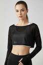 Women's Long Sleeve Sporty Breathable Stretchy Fitness T-Shirt