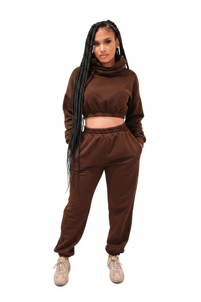 Tuta Donna 2 Pezzi Sportiva Streetwear – Felpa e Pantaloni Outfit Casual