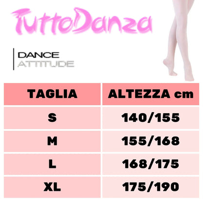 Collant Danza Classica calze ballerina ballo studio saggio