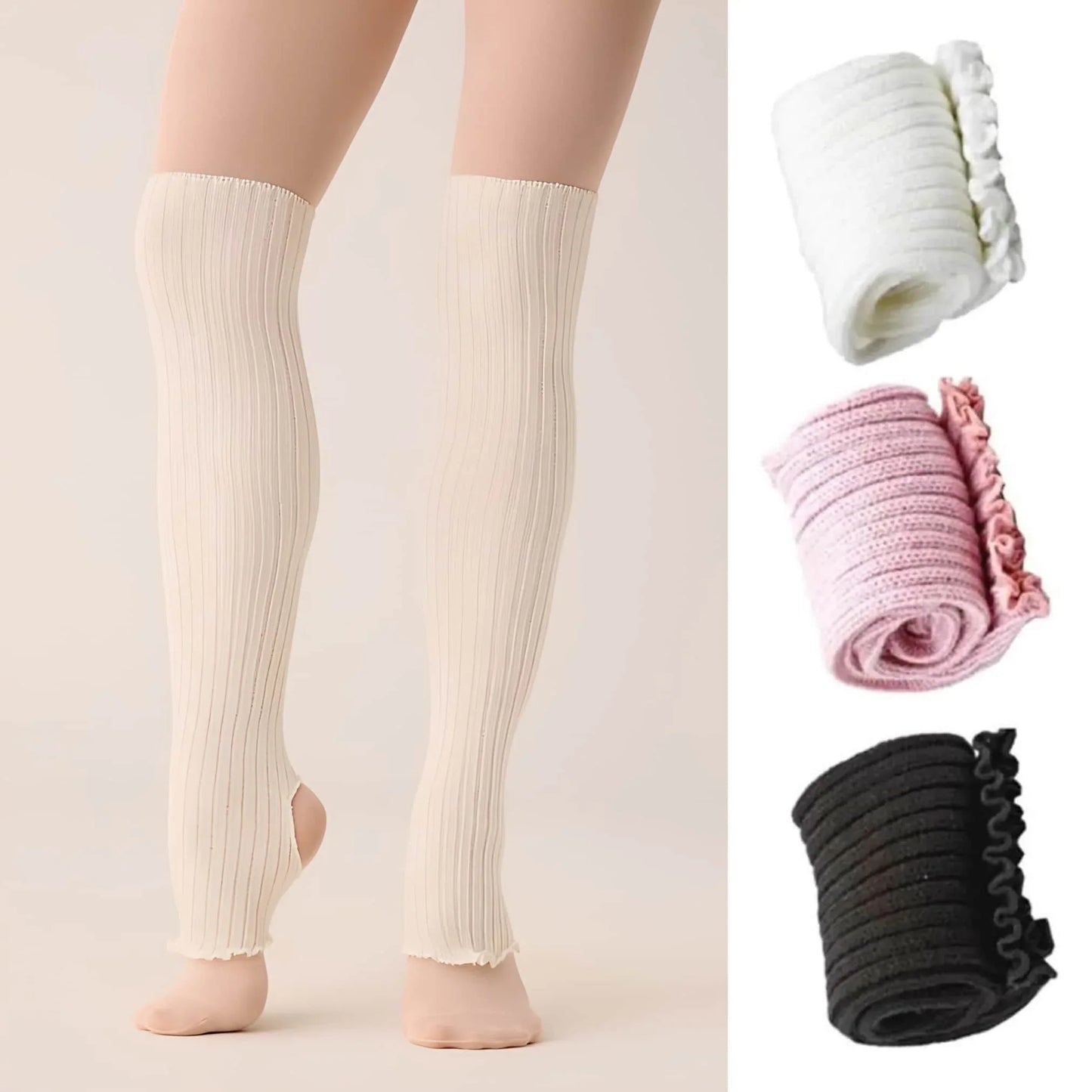 Scaldamuscoli Ballerine Danza Classica calzerotti con staffa
