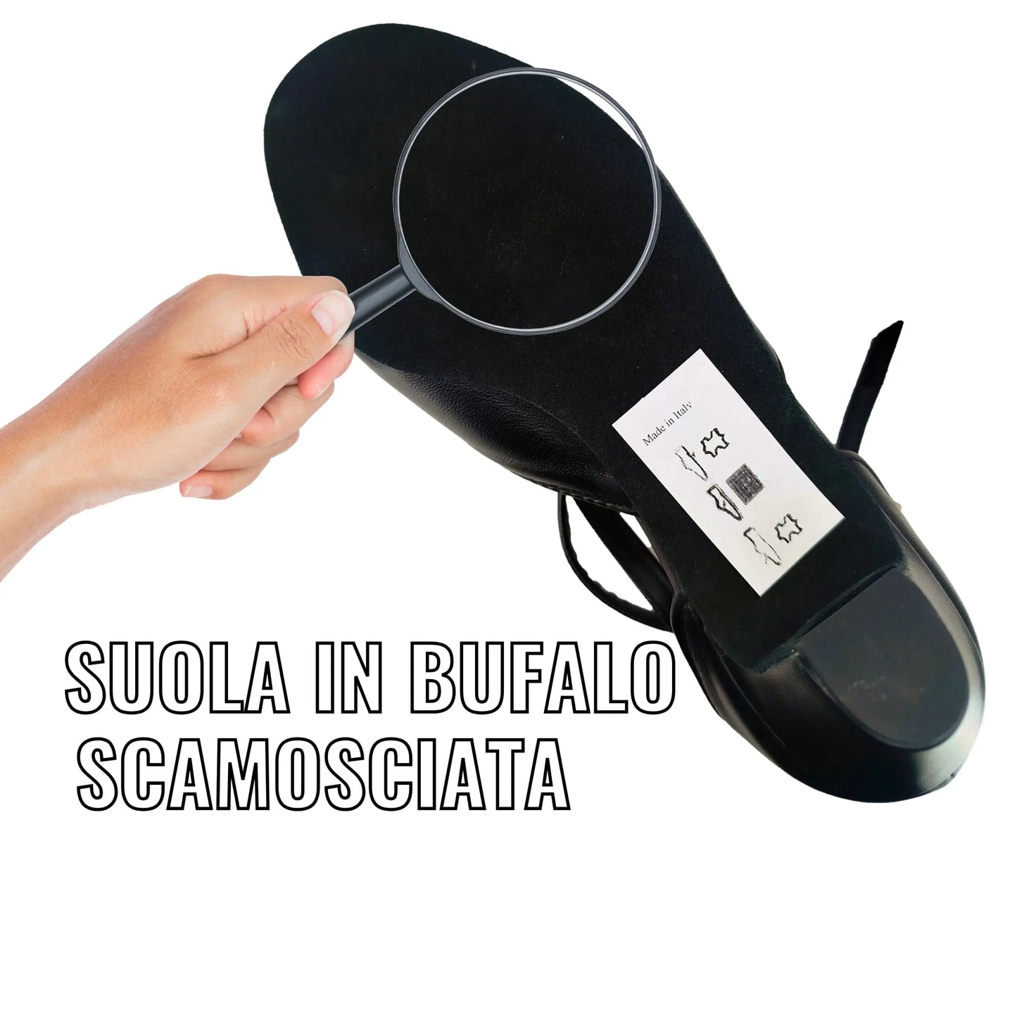 Scarpe da Ballo donna chiuse incrociato Cuccarini Vera Pelle da sala Danza Liscio Studio (tacco 30)