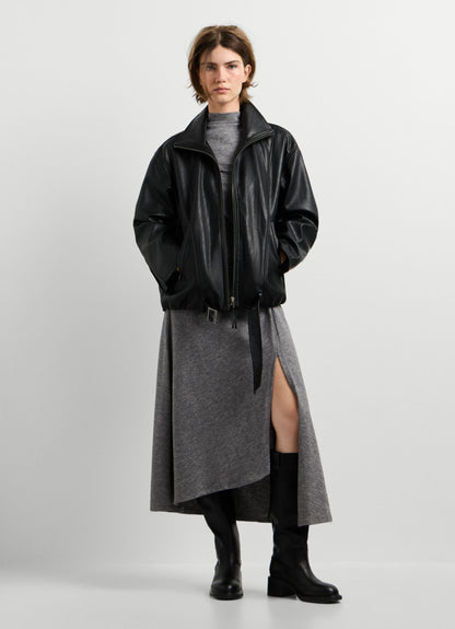 Pepe Jeans giacca in pelle sintetica Lina PL4024525 nera