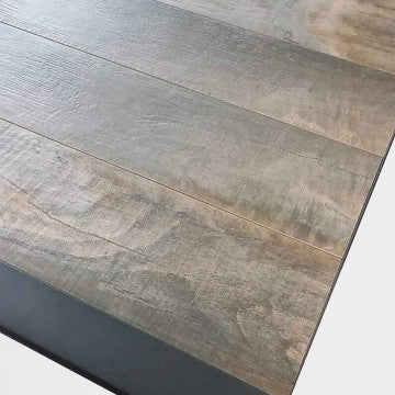 Tavolo Carson 195 x 90 - Struttura in alluminio con piano in ceramica effetto legno