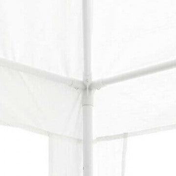 Gazebo struttura acciaio telo poliestere bianco 3x3 metri peso 6kg