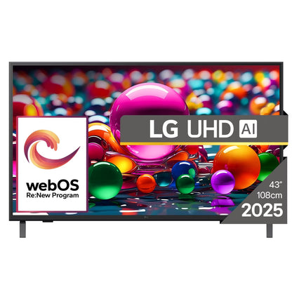 LG Smart TV 43" UHD 4K (AI) WebOS 43UA75003LA 2025 mit künstlicher Intelligenz