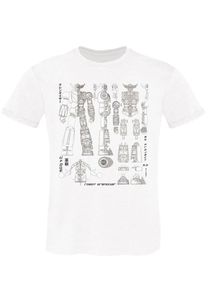 T-Shirt Ufo Robot - Cotone Fiammato Biologico Uomo