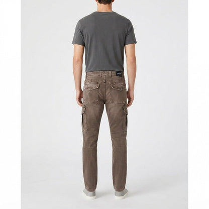 Bomboogie PMREYTGBT6 Pantalone Cargo Uomo Regular Fit Cotone Marrone