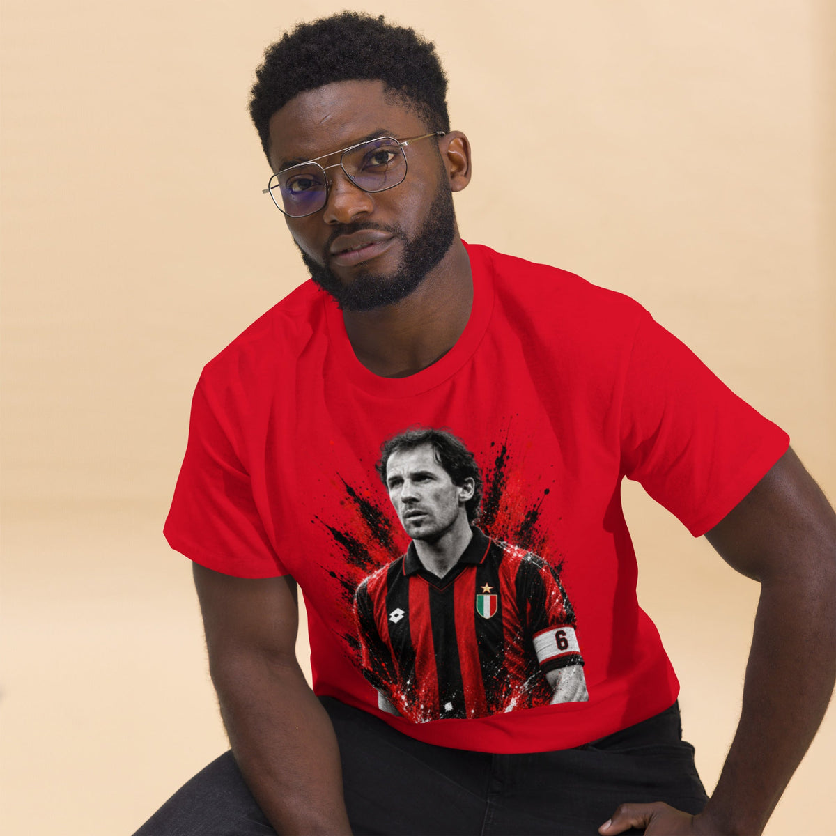 Franco Baresi – T-Shirt Calcio Icone da Stadio | GALESPORT