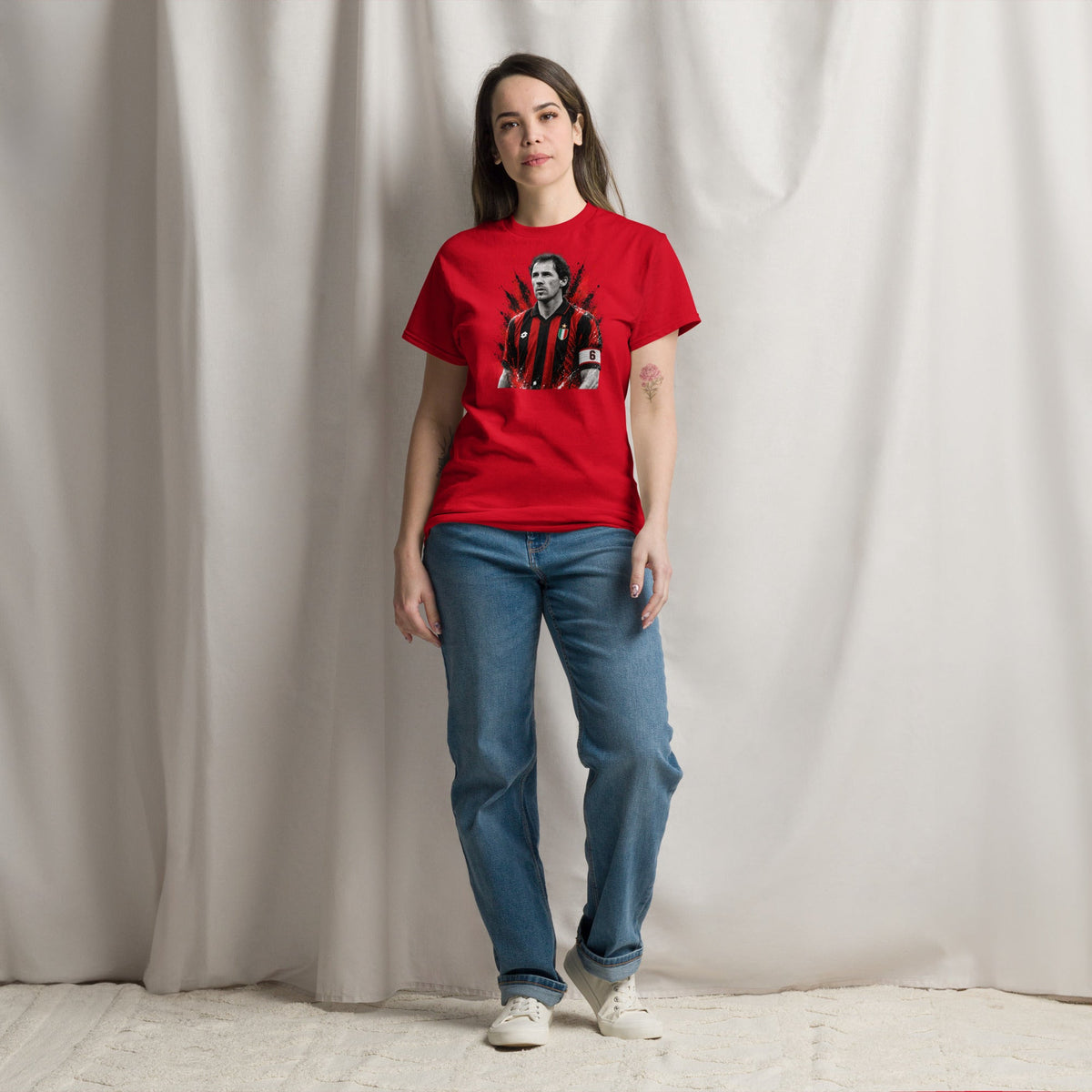 Franco Baresi – T-Shirt Calcio Icone da Stadio | GALESPORT