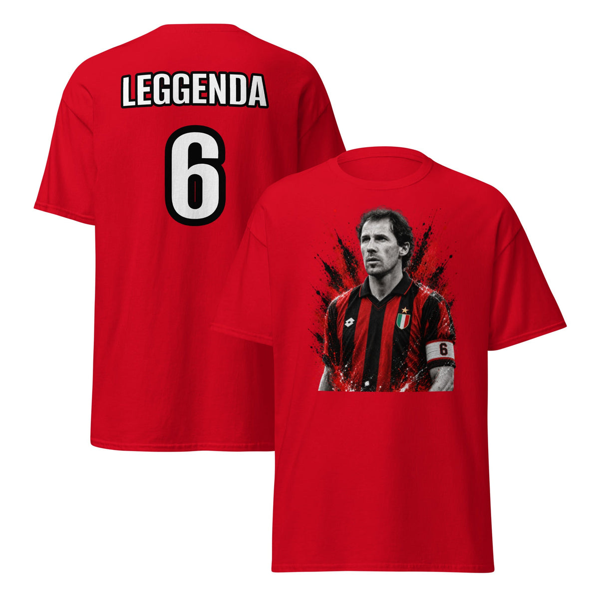 Franco Baresi – T-Shirt Calcio Icone da Stadio | GALESPORT