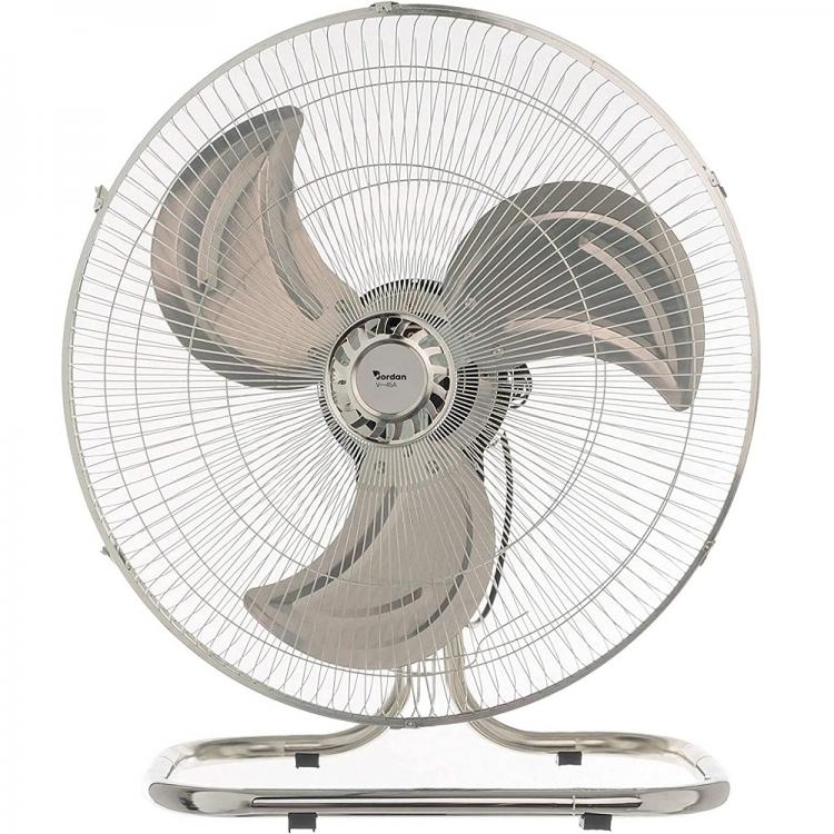 Ventilator 3-in-1 Stand-, Tisch- oder Wandventilator Chromstahl Runder Fuß 60W Ø 52 cm