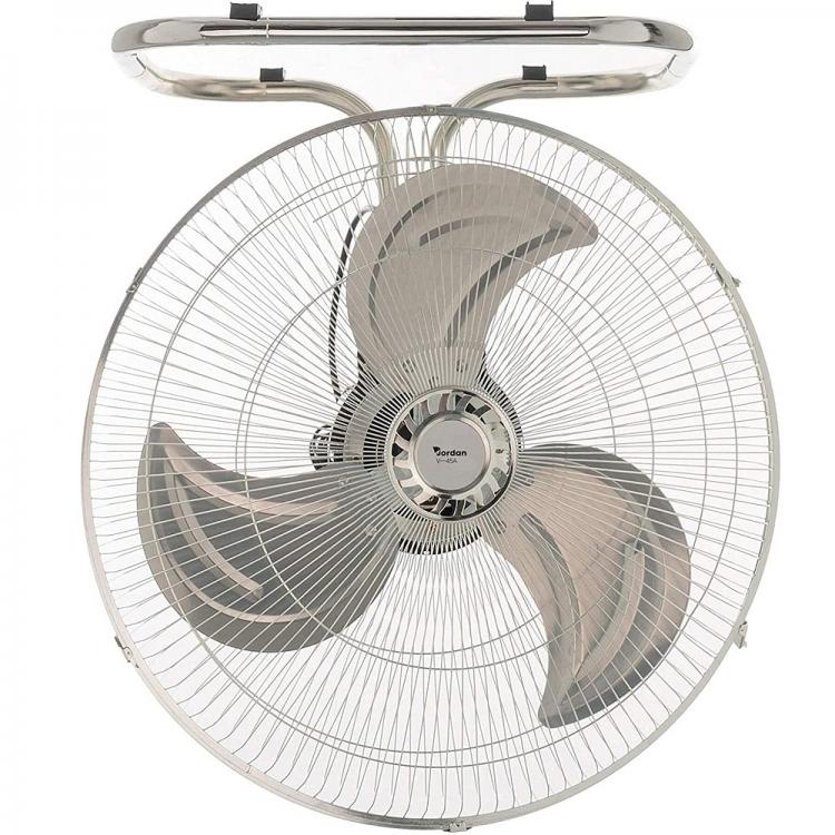 Ventilator 3-in-1 Stand-, Tisch- oder Wandventilator Chromstahl Runder Fuß 60W Ø 52 cm