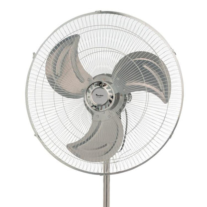 Säulenventilator Standventilator Stahl 60W 52Cm Oszillierend 3 Geschwindigkeiten Einstellbar