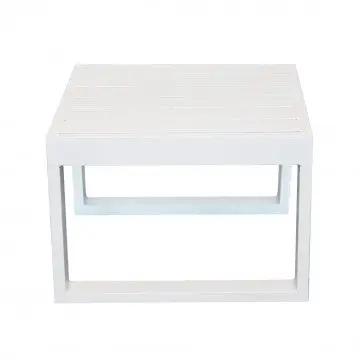 Tavolino quadrato Cuba 45 x 45 con struttura in alluminio verniciato