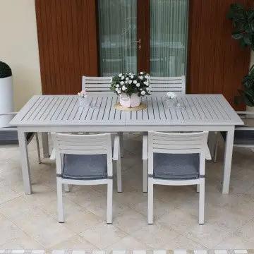 Tavolo Cuba allungabile 220/280 x 100 - Struttura in alluminio verniciato