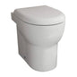 Abe back-to-wall ceramic toilet pan Glossy white