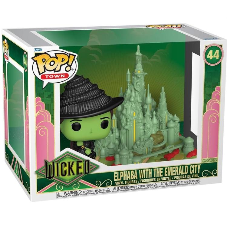 Funko Pop! Town - Wicked (44) - Elphaba mit Smaragdstadt Vinyl Figur 25cm