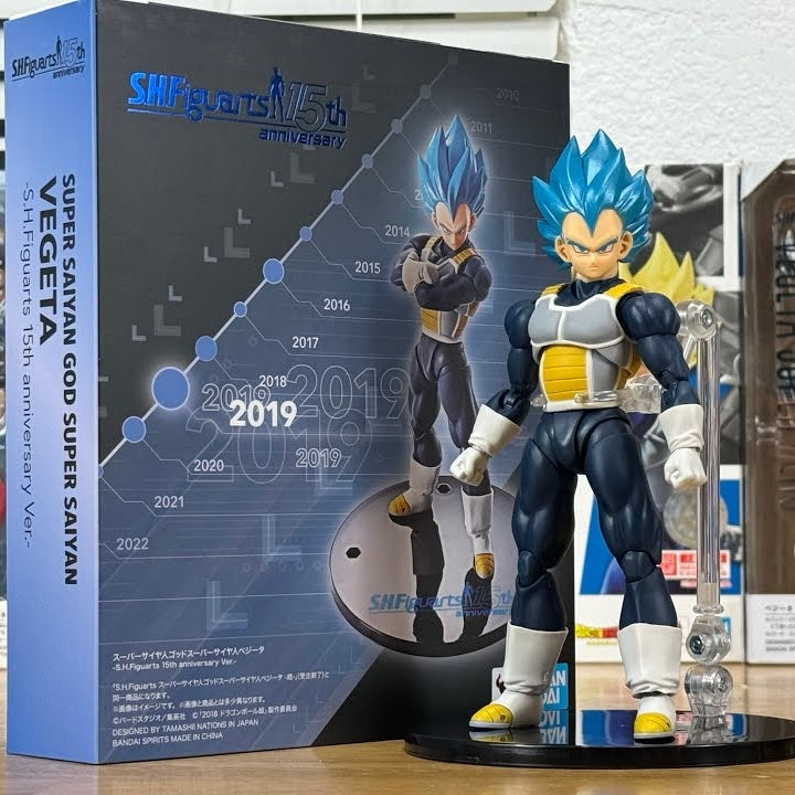 BANDAI SH FIGUARTS: DRAGON BALL 15th (SUPER SAIYAN GOTT SUPER SAIYAJIN VEGETA) 15CM