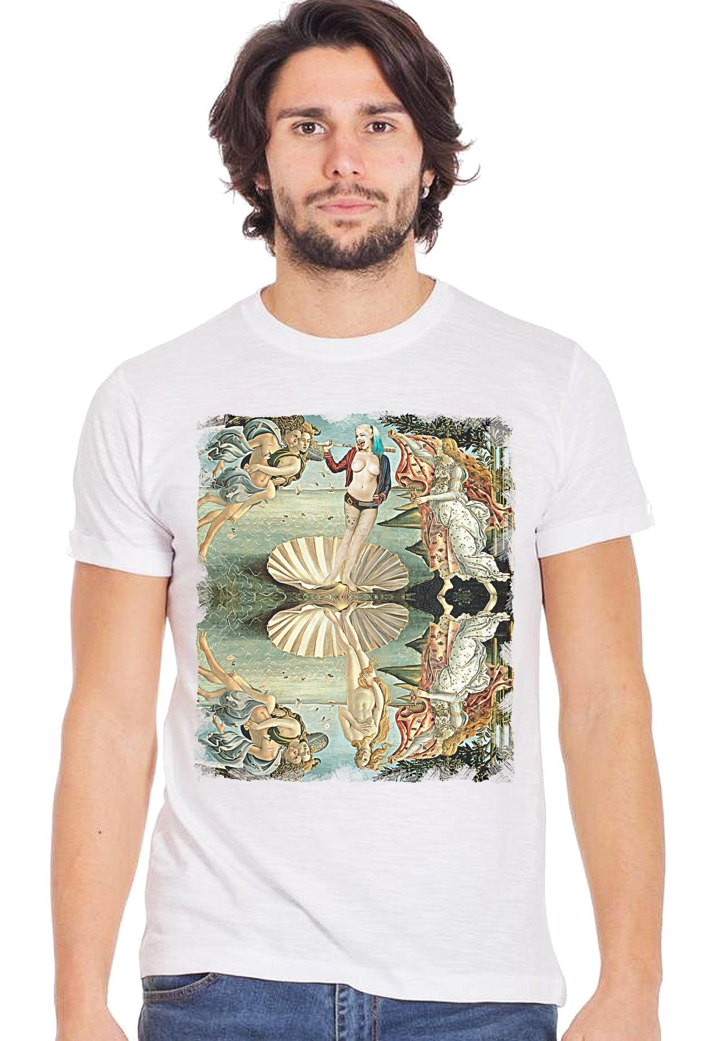 Venere Harley Quinn - T-shirt Uomo 100% Cotone Slub